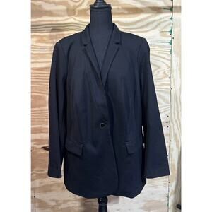 Lane Bryant The Bryant Blazer Black Size 18 Preppy Academia Old Money